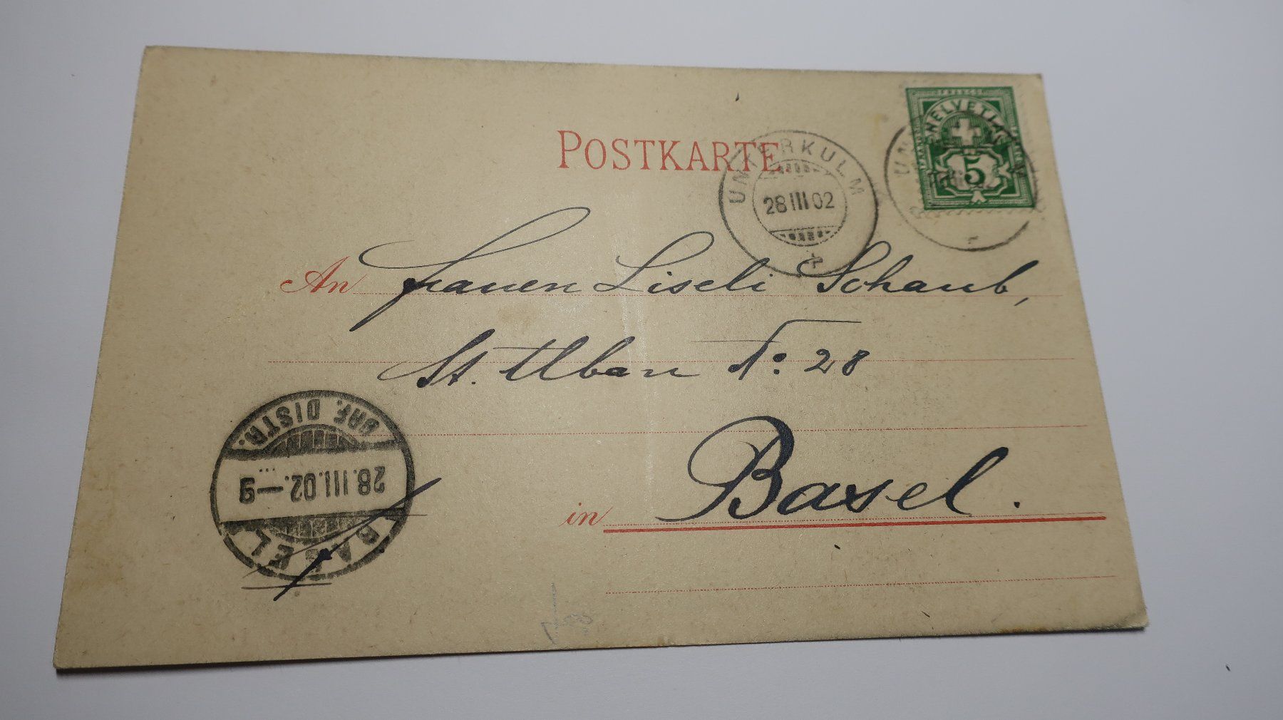 Cartoline postali: Aarau Gewerbemuseum  1902 – Usato da Cormoret venduto da Pascalll2001 4