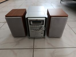JVC Stereoanlage mit 2 Boxen gebraucht