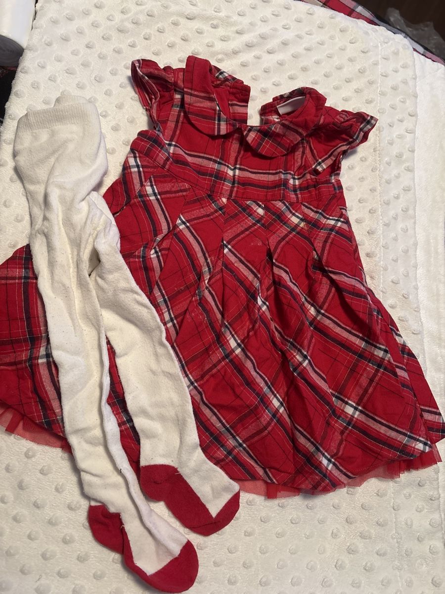 Vestiti & Gonne: Süsses Weihnachtskleid Gr.86mit Strumpfhose – Usato da Rüti ZH venduto da Crystal_Bloom 1
