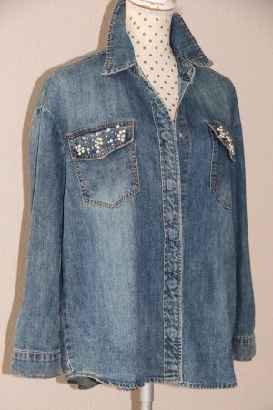 MEGA coole Jeansbluse Gr.M  NEU