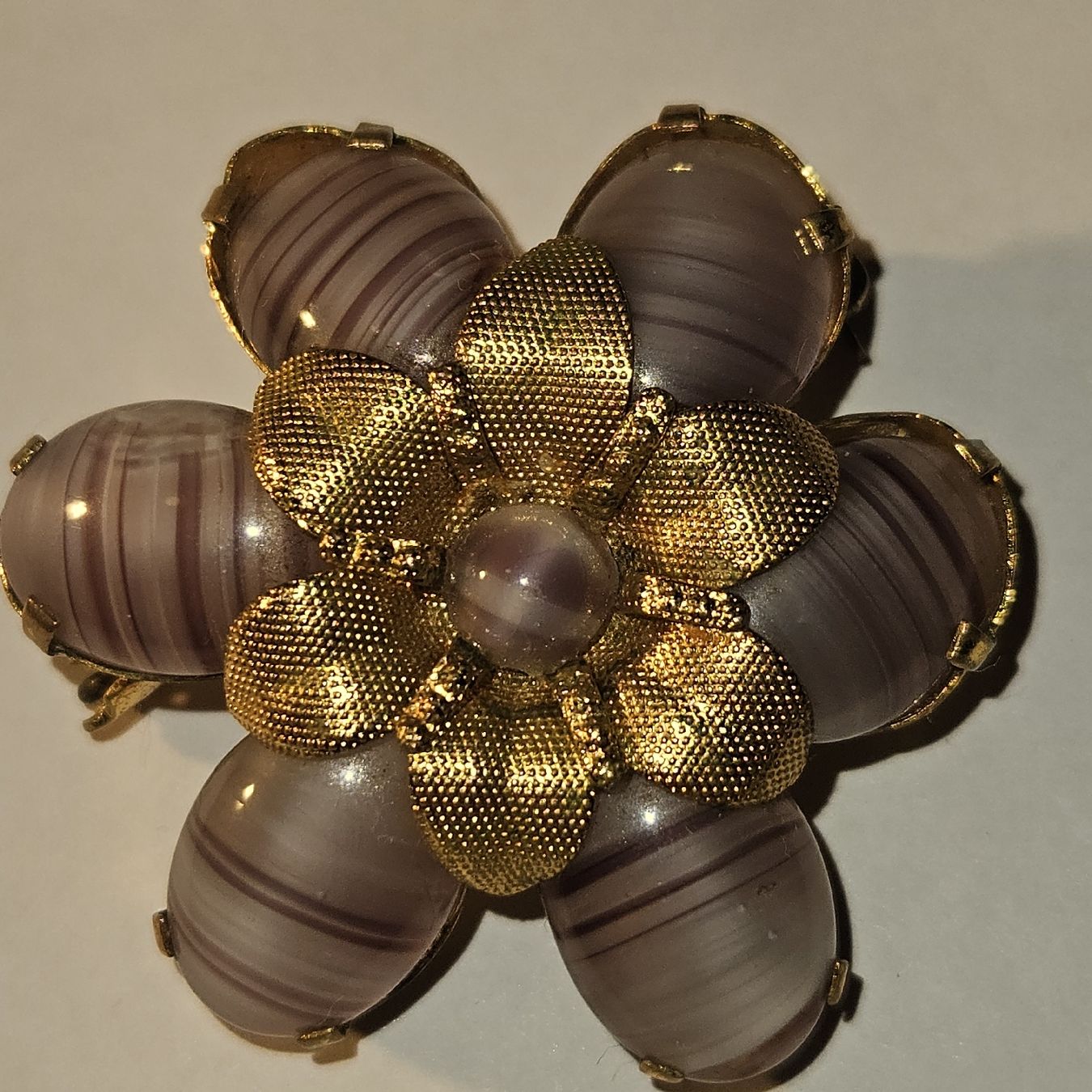 Spille & Fermagli: Goldene Brosche Blume mit Steinen SIGNED Bijoux – Usato da Kriens venduto da gra_fhn7 1