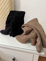 Stiefel Overknee Damen schwarz und braun Grösse41