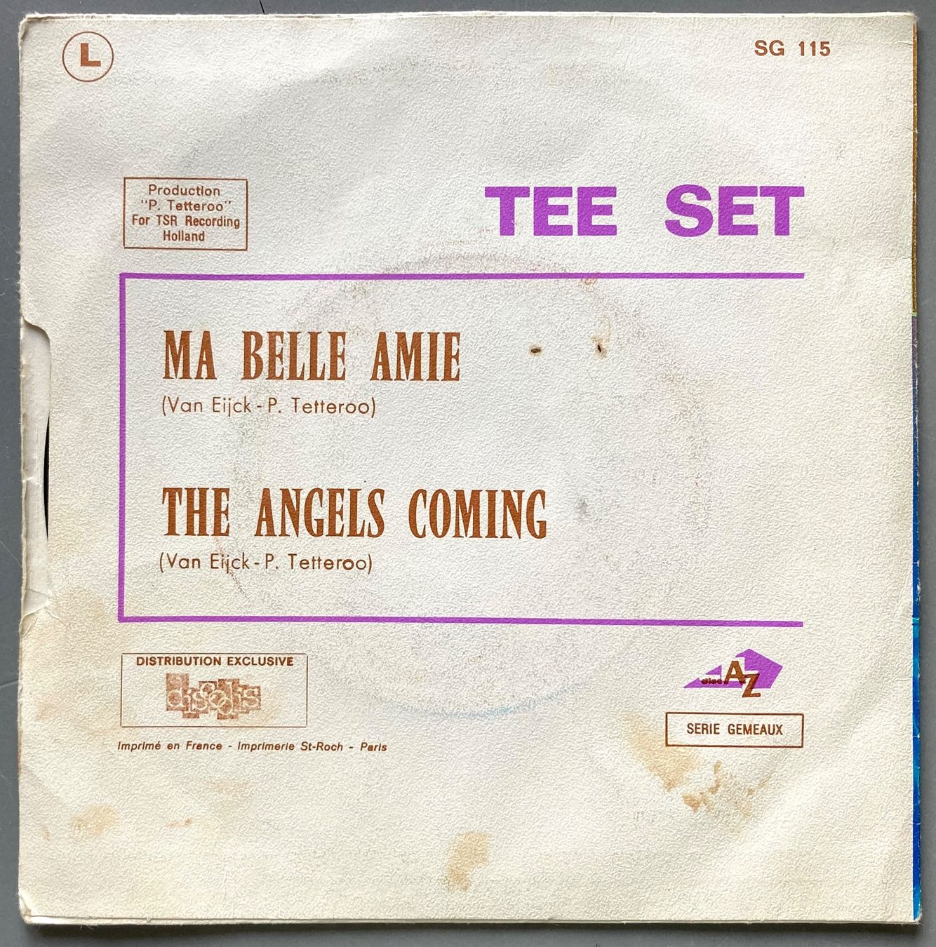 Vinyles: TEE- SET - MA BELLE AMIE – D'occasion à Poliez-Pittet par Newtown-Records 1