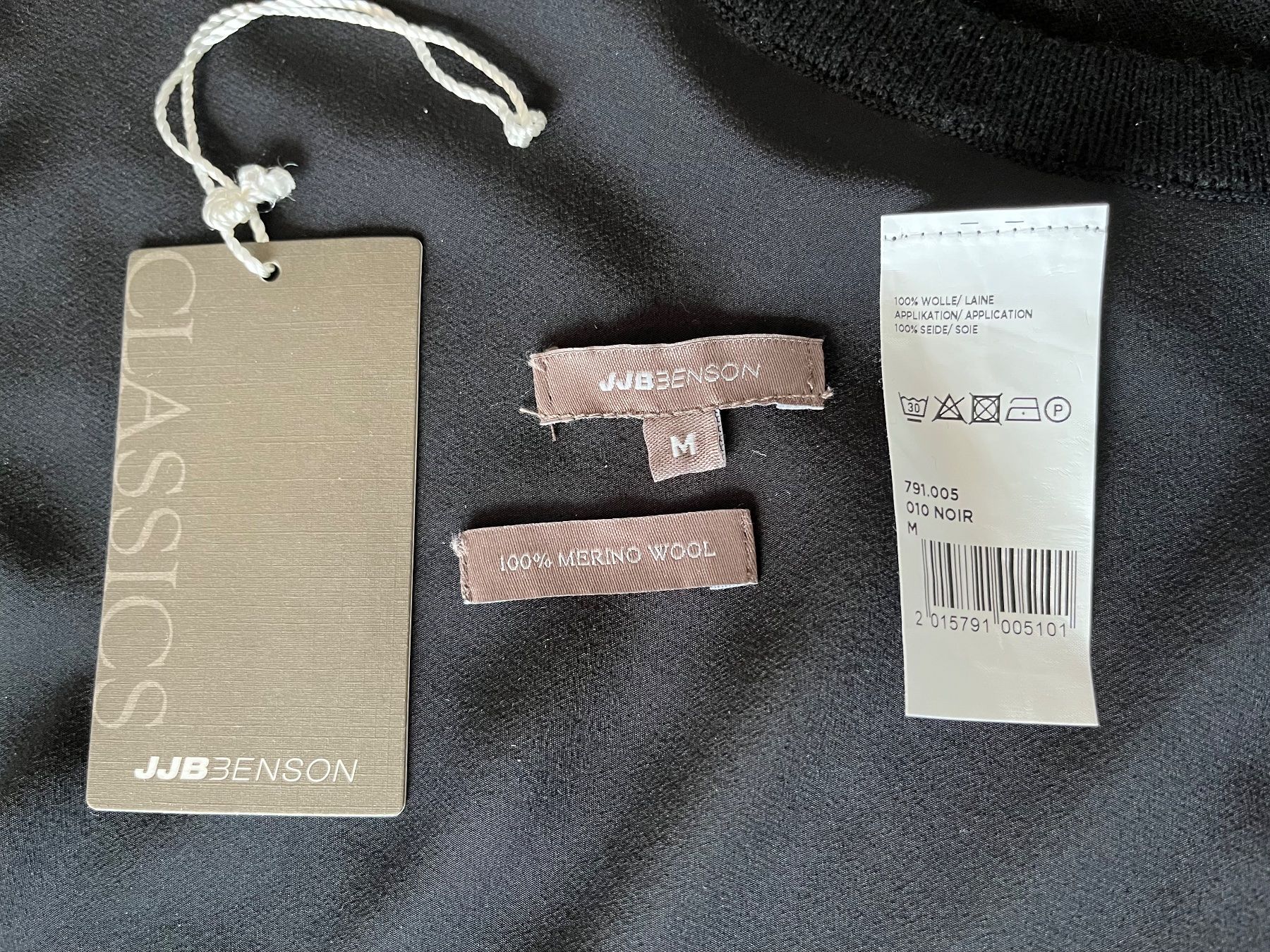 Jj Benson Maglioni & Felpe: JJBENSON Merino Seide Pullover Gr. M schwarz - 119.- – Nuovo (secondo la descrizione) da Zollikofen venduto da spunk65 5