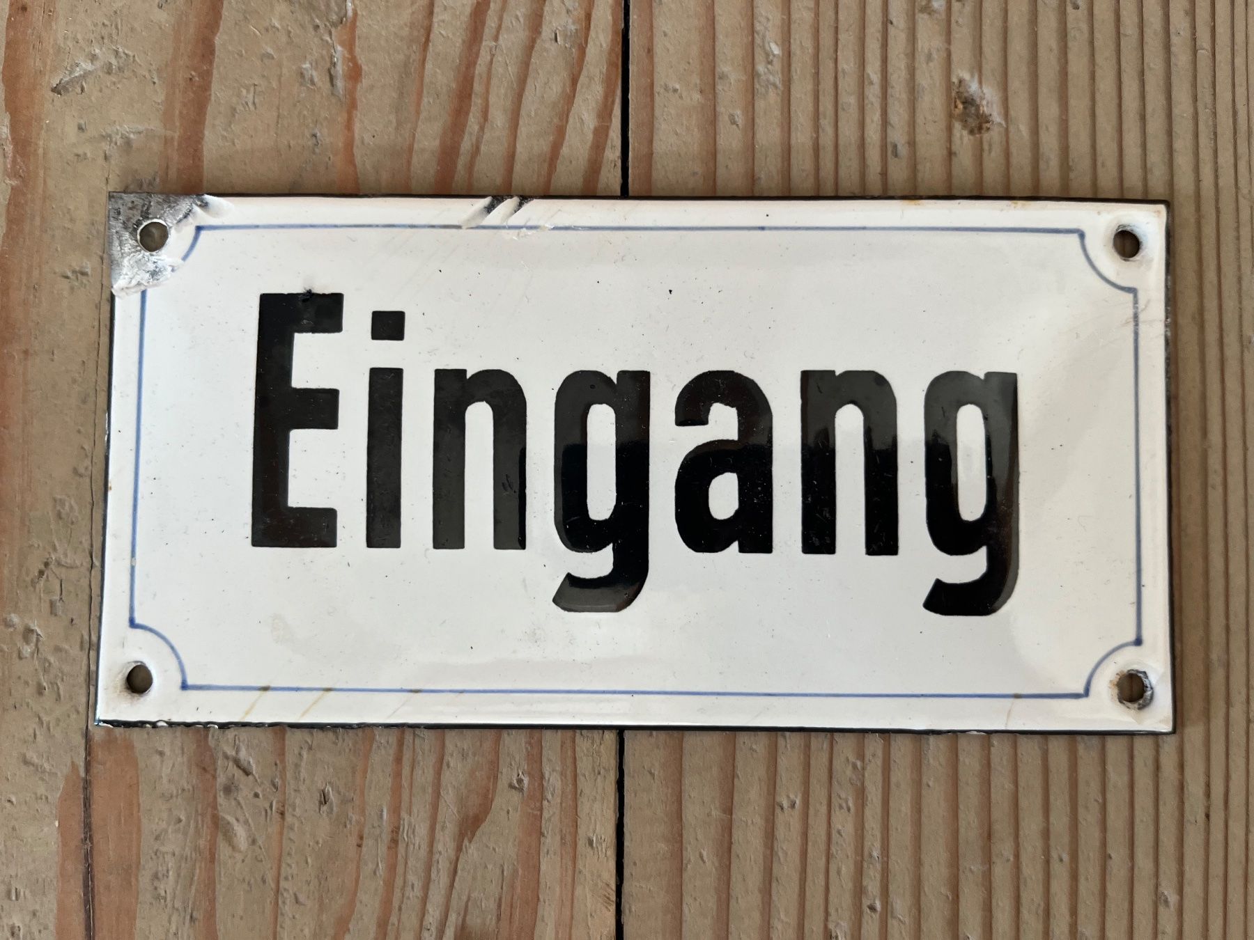 Insegne: Emailschild alt Eingang – Usato da Steffisburg venduto da Reitschel5 1