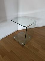 Glas Beistelltisch curved Design, guter Zustand