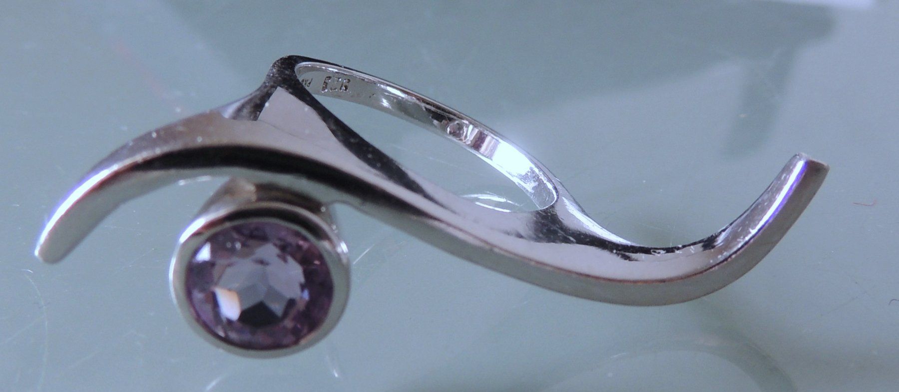 Anelli: Amethyst Silber 925 Fingerring Gr. 56 – Usato da Waldenburg venduto da schaller707 4