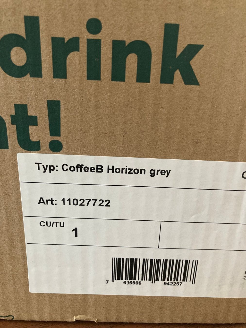 Coffee B Macchine per caffè & Macchine per espresso: CoffeeB HORIZON Kaffeemaschine Grau originalverpackt – Nuovo e nell'imballaggio originale da Mauensee venduto da Etrigan 5