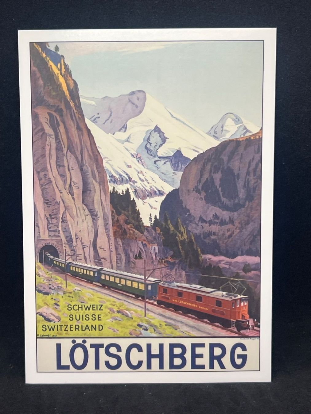 Cartoline postali: Ansichtskarte: Lötschberg Schweiz – Usato da Widnau venduto da Brusi9