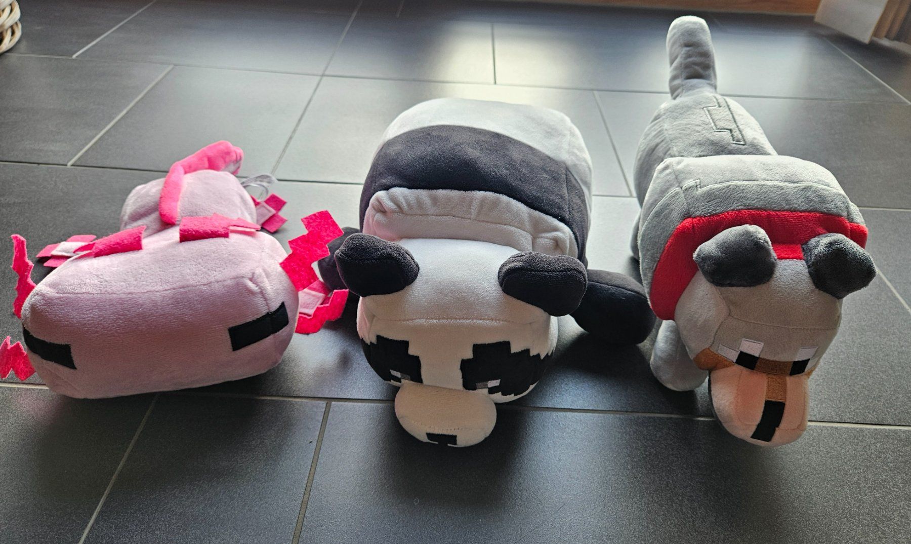 Giocattoli: Minecraft Plüschtier Set - Panda, Wolf, Axolotl! – Usato da Frutigen venduto da swaussie72 1