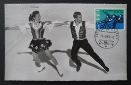 1965, Maximumkarte Nr. 438, WM Eiskunstlaufen DAVOS GR, ET
