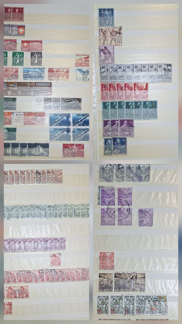 Alle Briefmarken: Frei und Werbemarken Dublettensammlung – Gebraucht aus Balgach von SIMEON27 3