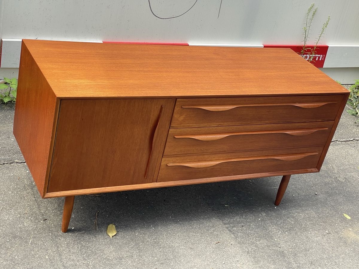 Commodes: Vintage kommode/sideboard mit 1 türe & 3 schubladen – D'occasion à Zürich par Vintage-1993 2