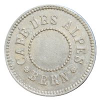 Jeton * Bern Café des Alpes * Bierjeton Biermarke Token V1