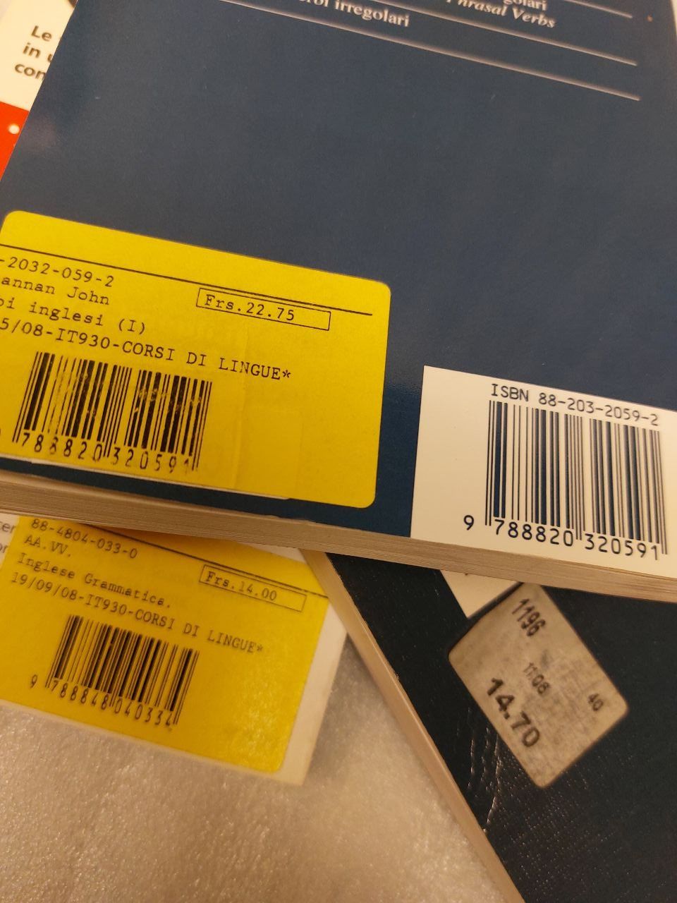 Bücher: 3 libri Inglese - Grammatica e Verbi - Frs 1 – Gebraucht aus Pambio Noranco von Pol69 2