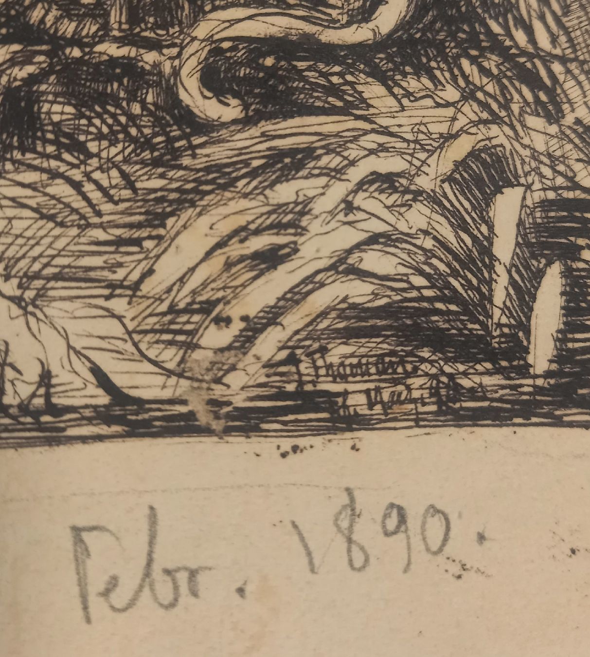 Dipinti: Dipinto inchiostro J.Thomann 1890 – Usato da Minusio venduto da epp_cty9 4