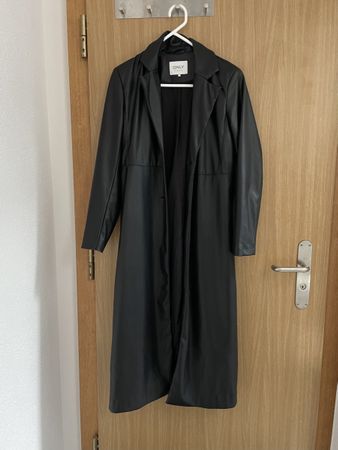 ONLY Mantel Grösse S Kunstleder schwarz