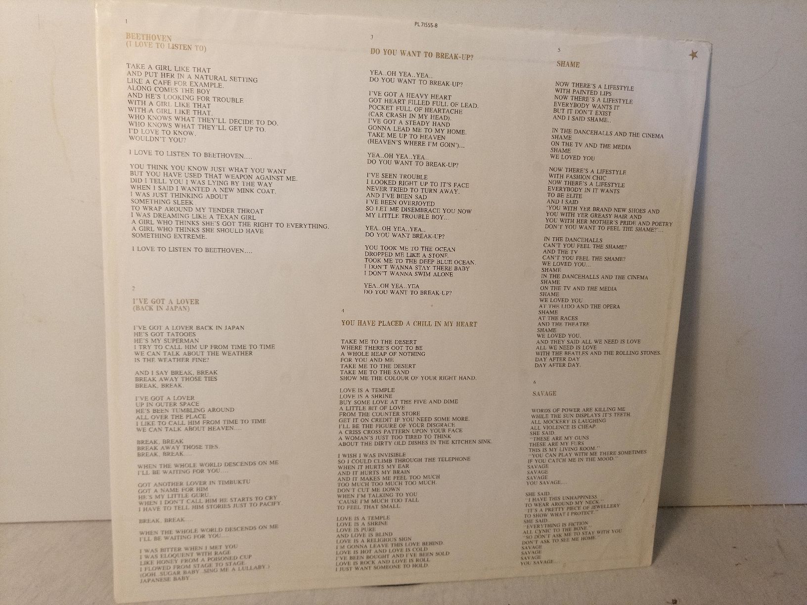 Dischi in vinile: Eurythmics   Savage LP Vinyl 1987 – Usato da basel venduto da markusb07 8