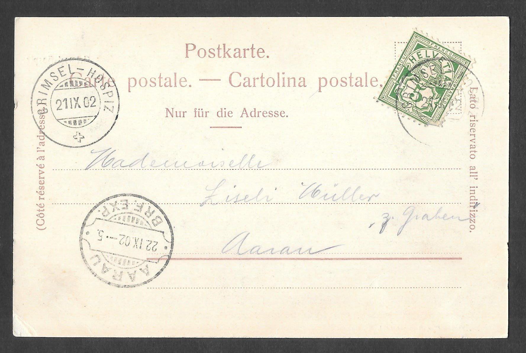 Cartoline postali: Guttannen Grimsel-Hospiz mit Postkutschen – Usato da Olten venduto da clotaldi 1