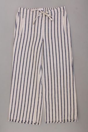 Stefanel Stoffhose Gr. S gestreift creme