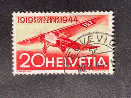 Schweiz 1944 Flug 20 Vollstempel NEUVEVILLE 30.X.44