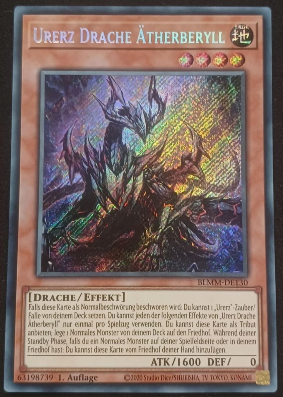 Yugioh Sammelbilder & Trading cards: YuGiOh Urerz Drache Ätherberyll  | Secret Rare – Neu (gemäss Beschreibung) aus Altstätten SG von ChangeMaker