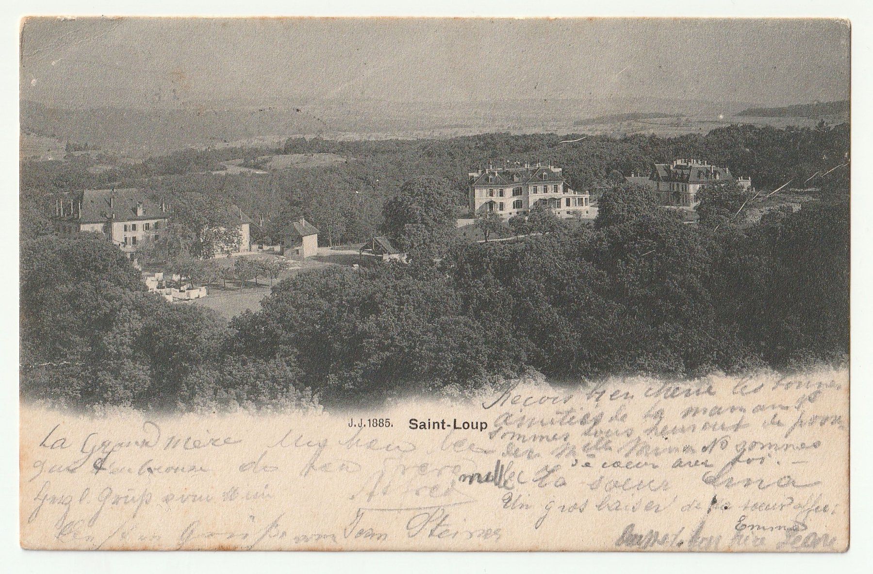 Cartoline postali: Postkarte Saint-Loup 1905 – Usato da Basel venduto da chrisKB