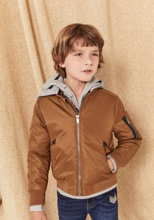 Veste bomber cognac IKKS 8 ans 128 cm