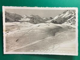 Vintage Postkarte Pontresina, Bergwelt, Winter, Ski ⛷️ (56)
