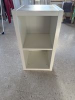 Ikea Kalax 2er mit selbst angebauter Platte als Rückwand