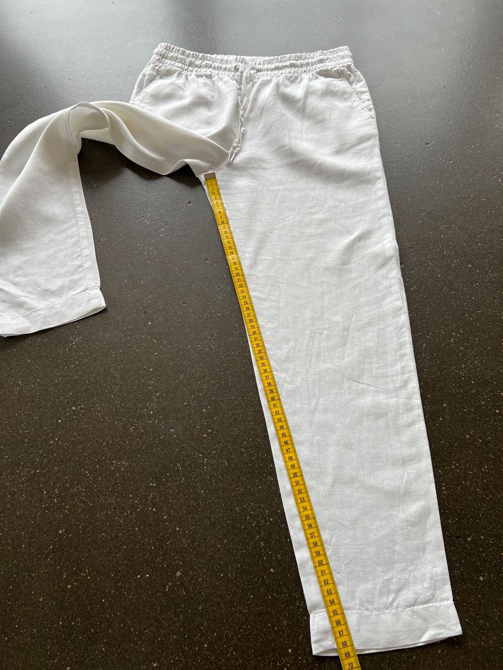 H&M Pantaloni: H&M Leinenhose weiss Gr. 34 – Usato da Büetigen venduto da Jabo 3