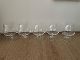 5 Cognacgläser für gemütliche Abende, für Deko mit Kerze