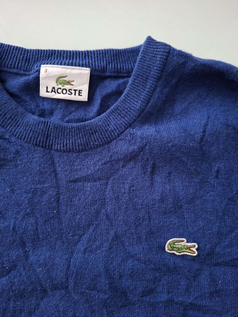 Lacoste Pulls & Sweat-shirts: Pull Lacoste en laine Bleu Marine, Taille S – – D'occasion à Renens VD par ser_j2fn 1