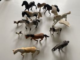 12 Schleich Pferde, Hund, Pegasus