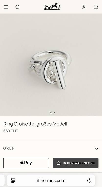 Hermès Anelli: Hermès Ring Croisette - Must have ! – Usato da Uitikon Waldegg venduto da lux4you 1
