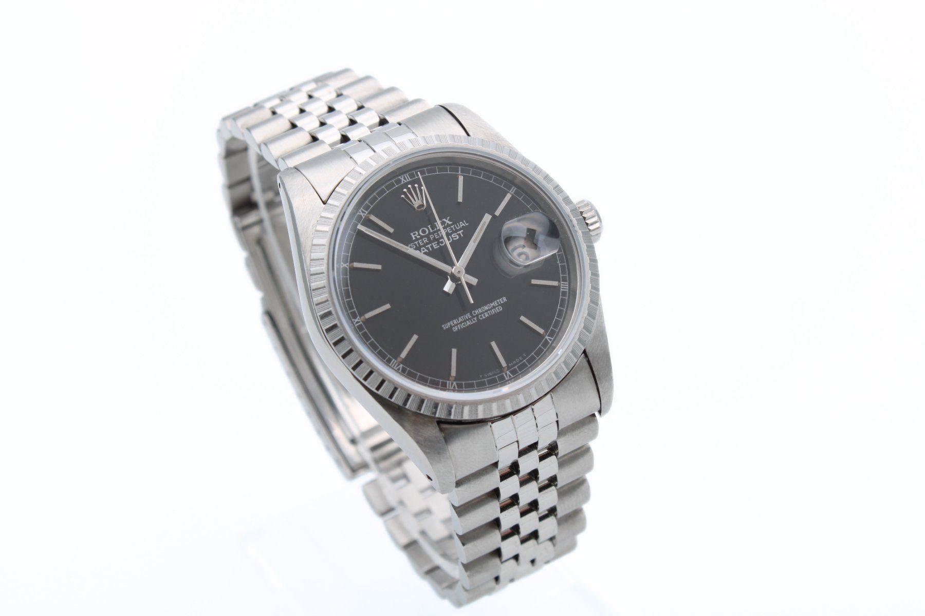 Rolex Orologi: Rolex Datejust Ref. 16220 – Black Dial – Usato da Zürich venduto da Alphawatch