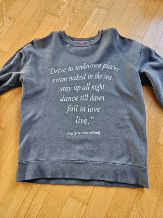 Neuertiger Statement Pullover HUGO by HUGO BOSS Gr. M Grau