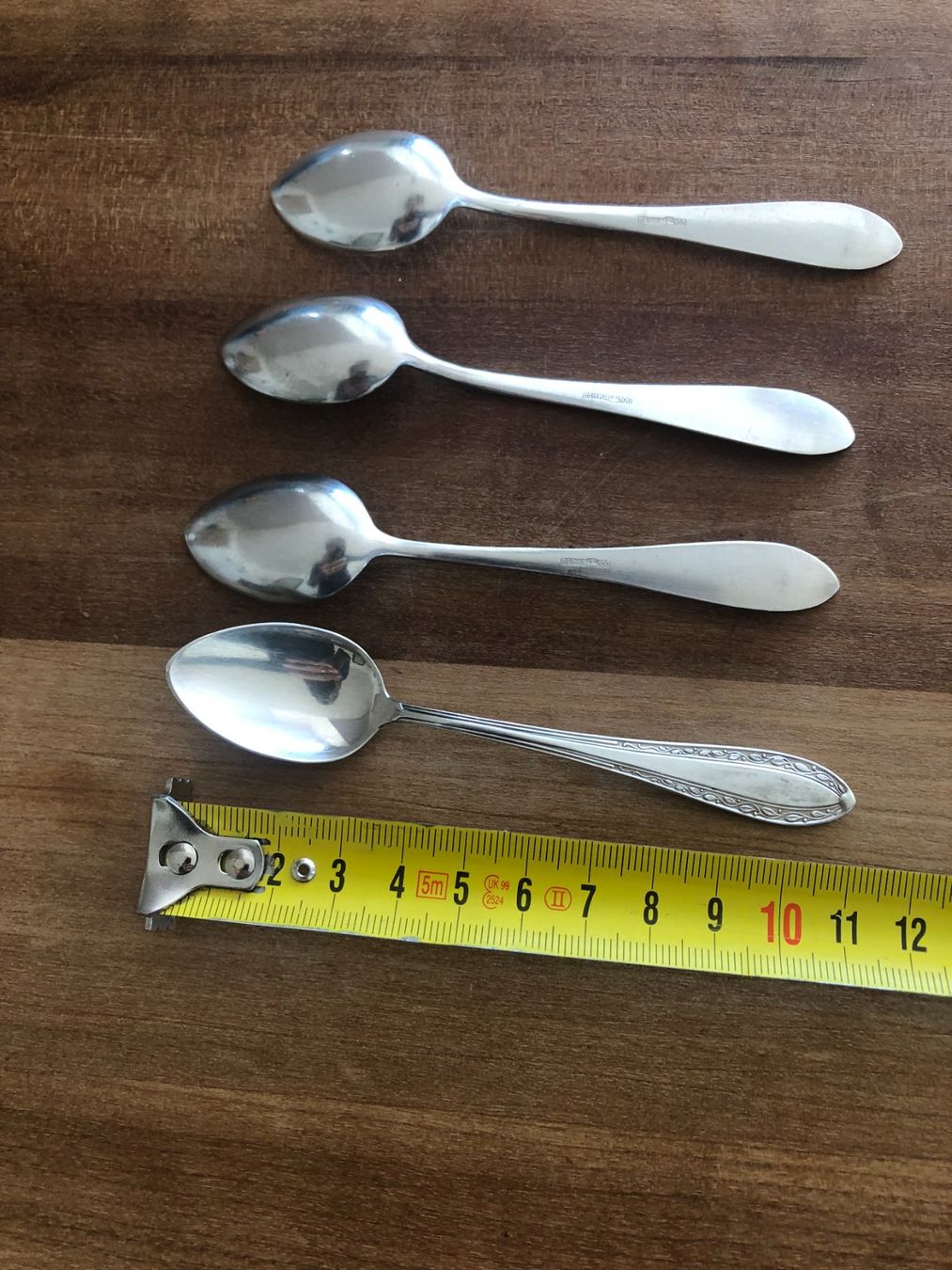 Löffel: 4 alte Silberlöffel, Kaffeelöffel, Berka 100 – Gebraucht aus Samstagern von TAAF 3