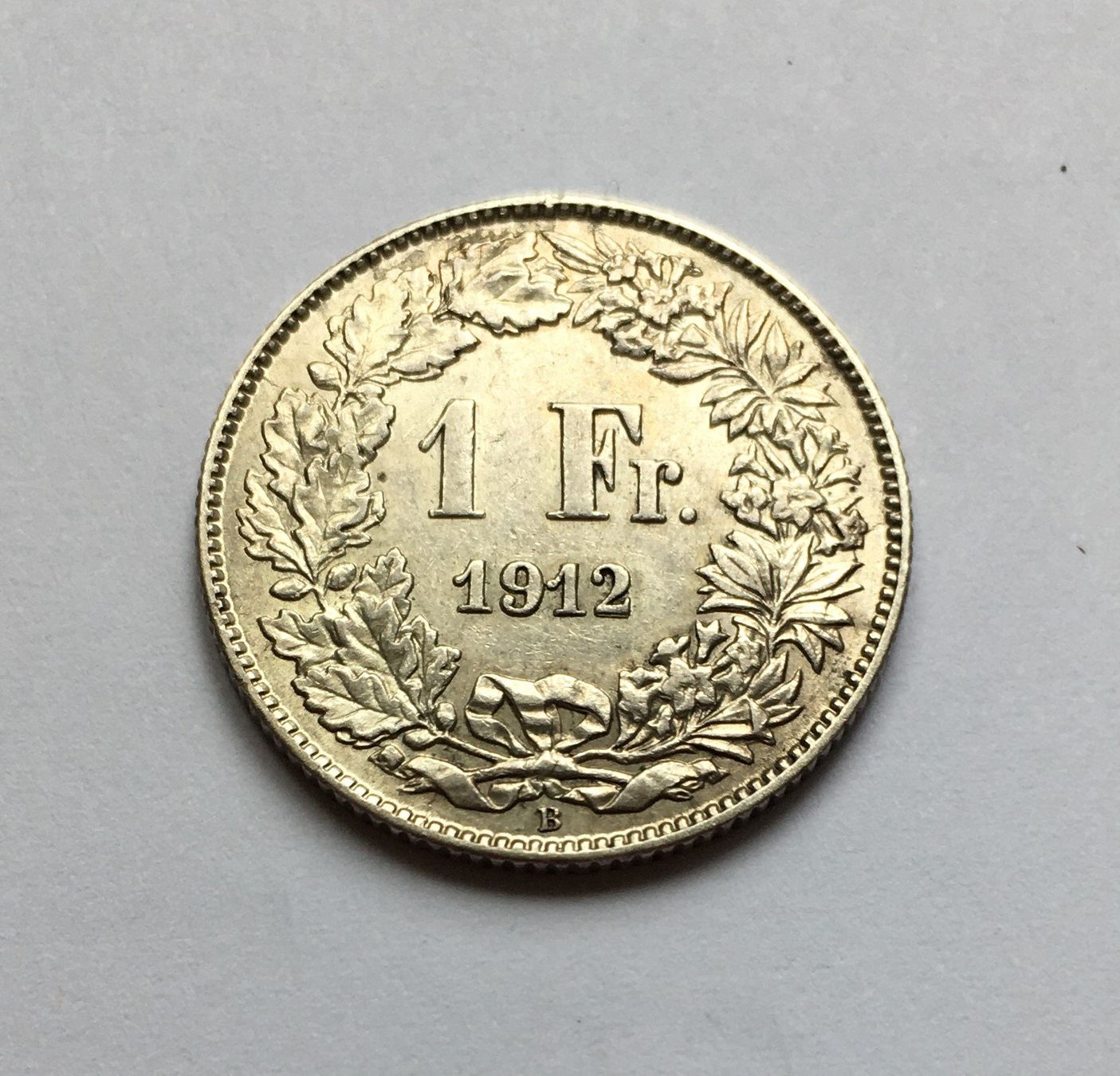 Tutti le monete: 1912 1 Franken vz+ – Usato da Kirchberg SG venduto da Zenhad69