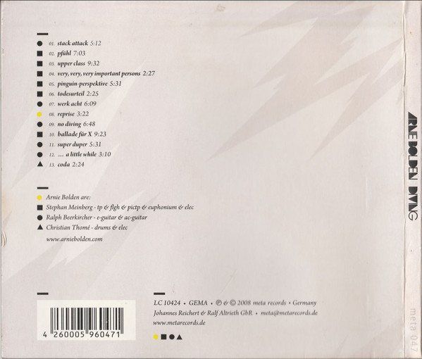 CD: Arnie Bolden - Stephan Meinberg, Ralph Beerkircher, C. Thomé – Usato da Unterbäch venduto da laqug 1
