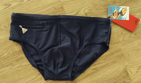 Neue, Lahco Badehose Gr. 7 in Marine Top Qualität