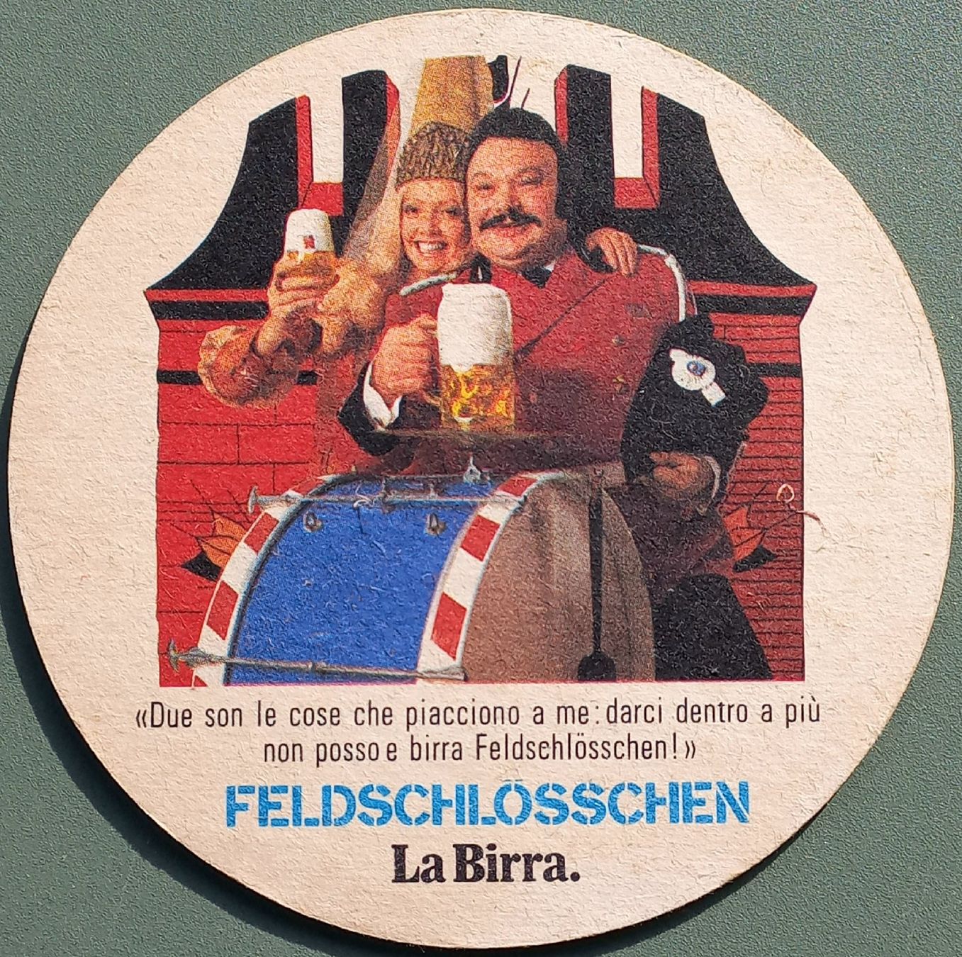 Feldschlösschen Sottobicchieri: Bierdeckel - Feldschlösschen, La Birra - CH – Usato da Niederuzwil venduto da lubimaja