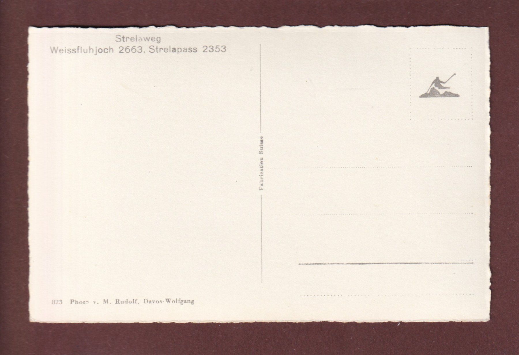 Cartoline postali: Davos - STRELAWEG - Weissfluhjoch Strelapass – Usato da Pully venduto da nicecards 1
