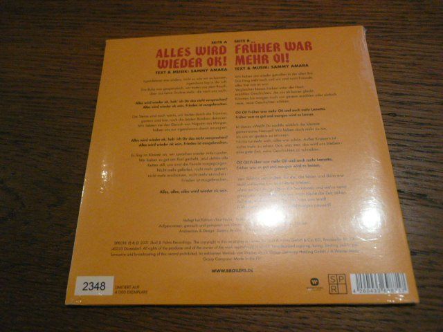 Dischi in vinile: BROILERS Alles Wird Wieder OK! - 7" SINGLE - verschweisst ! – Nuovo e nell'imballaggio originale da Zofingen venduto da mooni89 1