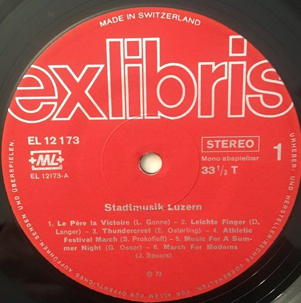 Dischi in vinile: Stadtmusik Luzern (LP) – Usato da Grüningen venduto da azulmarron 2