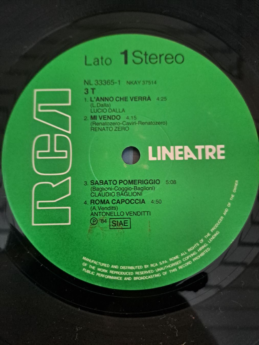 Schallplatten: DLP  " 3 T "  RCA – Gebraucht aus Uetendorf von Essiggurken 3