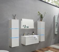 11858 - LED Badmöbelset WANGEN 9 tlg Badezimmermöbel Big XL