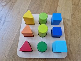 Steckbrett/ Holzspielzeug/ Sortierer/ Motorik für Baby