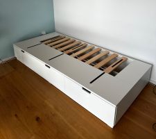 IKEA NORDLI Bett 90 x 200 cm, weiss (2024)