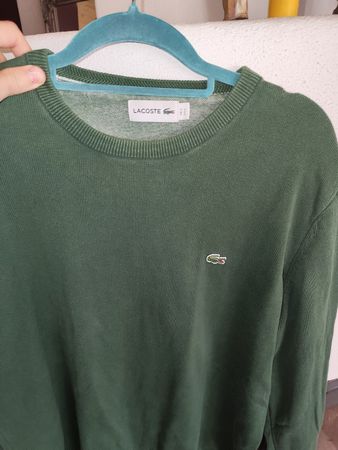 Herren Pullover Lacoste grün Baumwolle guter Zustand